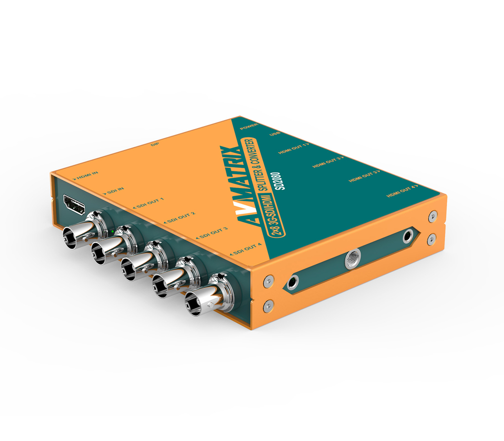 Конвертер AvMatrix SD2080, сплиттер 2х8 SDI/HDMI