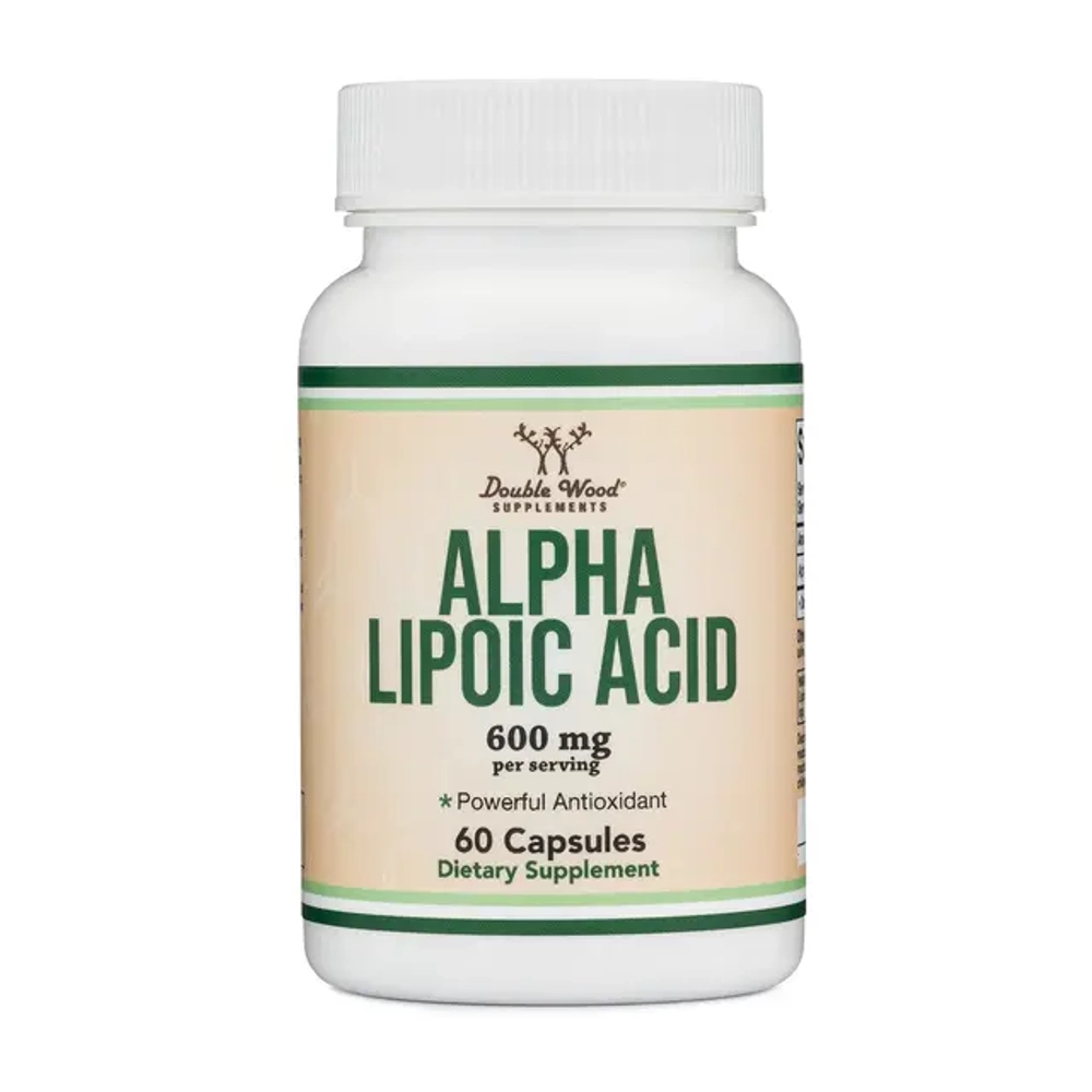 Double Wood - Alpha Lipoic Acid 600 mg 60 caps | Alfa-lipoy kislotasi 600 mg, 60 kapsula