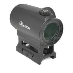 Коллиматорный прицел ARKON Pointer 1x25D / Аркон Поинтер 1 25 Д - вид сзади с логотипом на корпусе