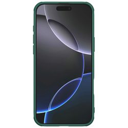 Усиленный двухкомпонентный чехол зеленого цвета (Dark Green) от Nillkin для iPhone 16 Pro Max, серия Super Frosted Shield Pro