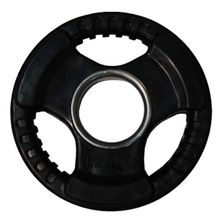 Диск обрезиненный (три хвата, черный) D51 мм PROFI-FIT  1,25 кг