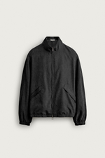 БОМБЕР СВОБОДНОГО КРОЯ ПОД ЗАМШУ — ZARA