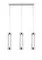 Светильник подвесной светодиодный Rilon 2664/3L CHROME, 24 Вт, хромированный