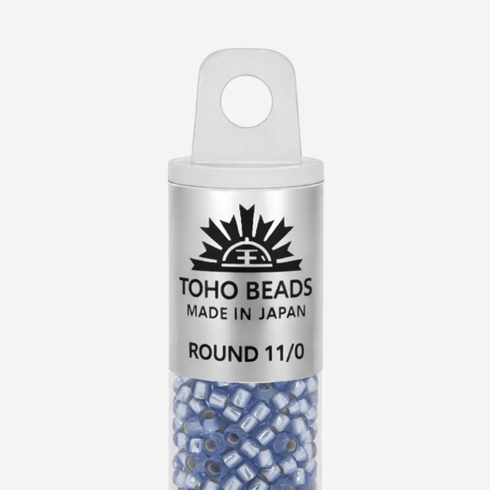 Японский бисер TOHO Round 11/0 (№33F), с внутренним серебрением, прозрачный матовый