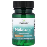 Swanson Vitamins, Мелатонин, 3 мг, 60 капсул