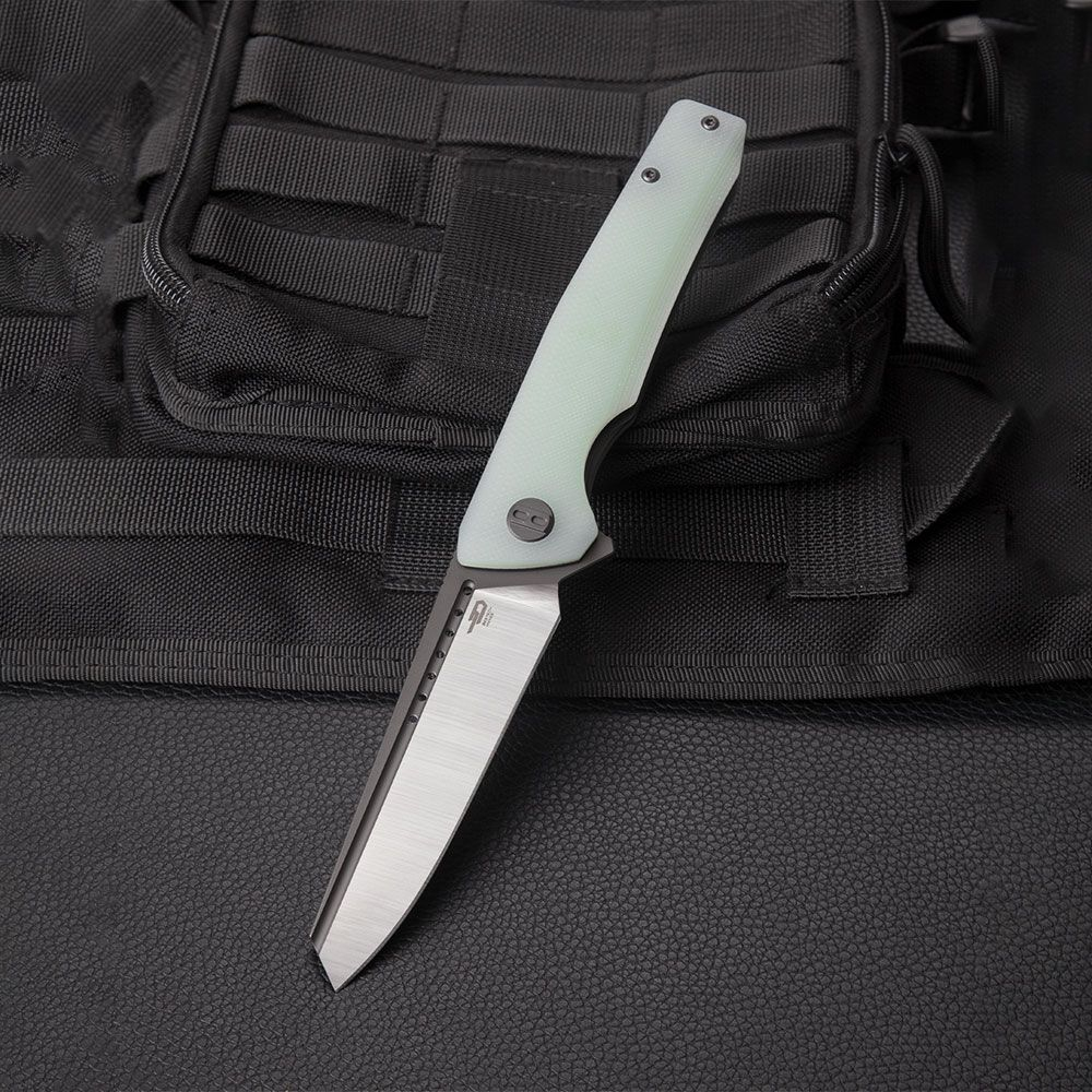 Нож складной Bestech Slyther сталь 14C28N, рукоять G10 прозрачная