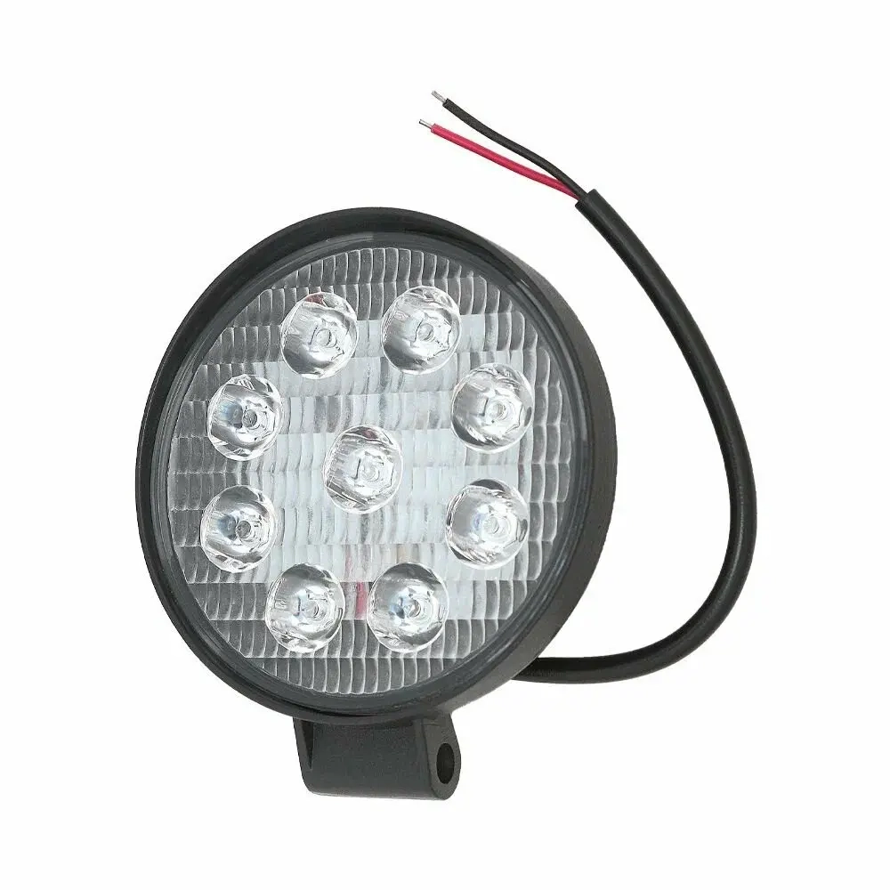 Фара противотуманная OFF-Road SLIM (Круглая,9 диодов, рассеиваемый свет) 12/24V 27W (115х30х125)