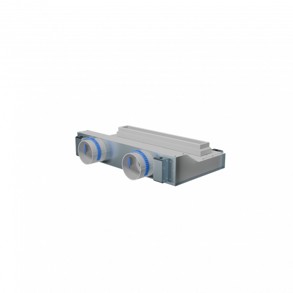 Flexag RAN-1-500-25-W щелевой диффузор с низкопрофильной КСД под натяжной потолок, белый