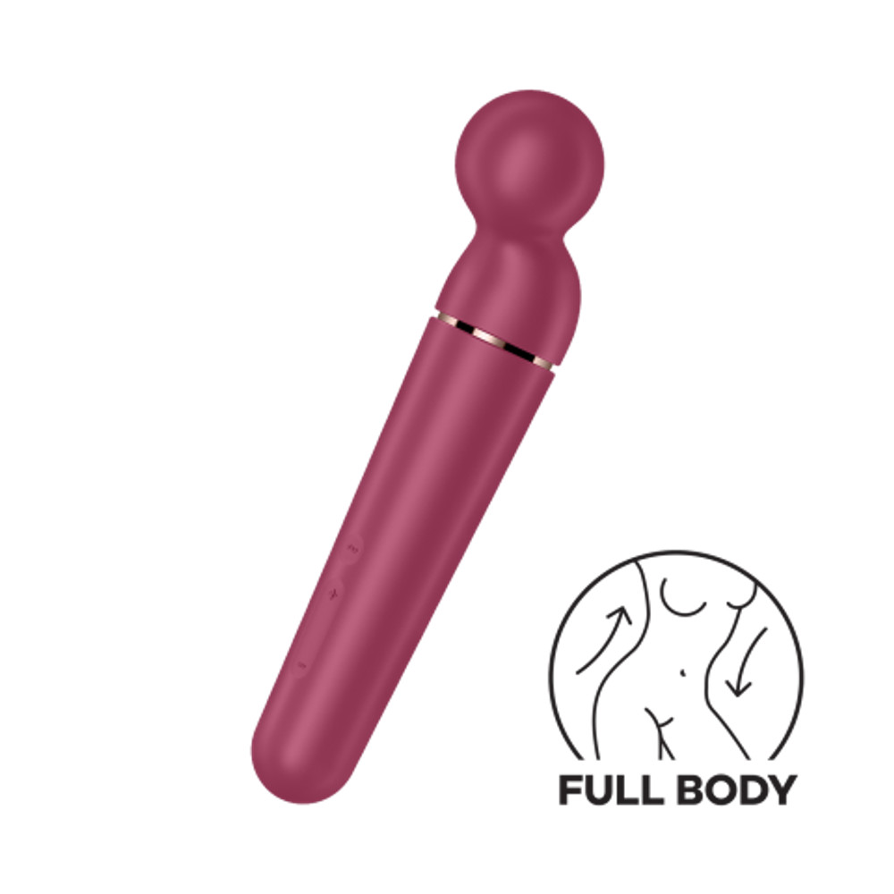 Универсальный вибромассажер Satisfyer Planet Wand-er бордовый