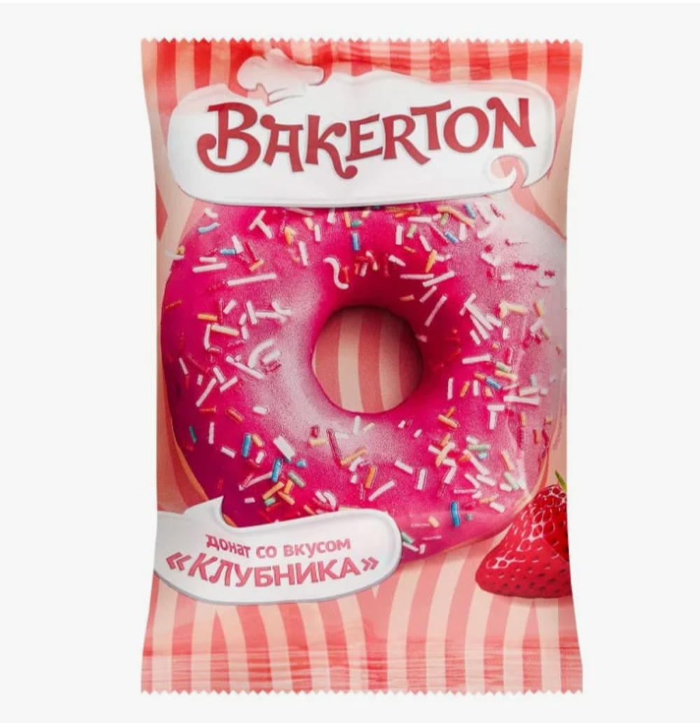 Донат глаз B Клубника со вкусом клуб без нач 0,058гр 32шт ИНД 5755