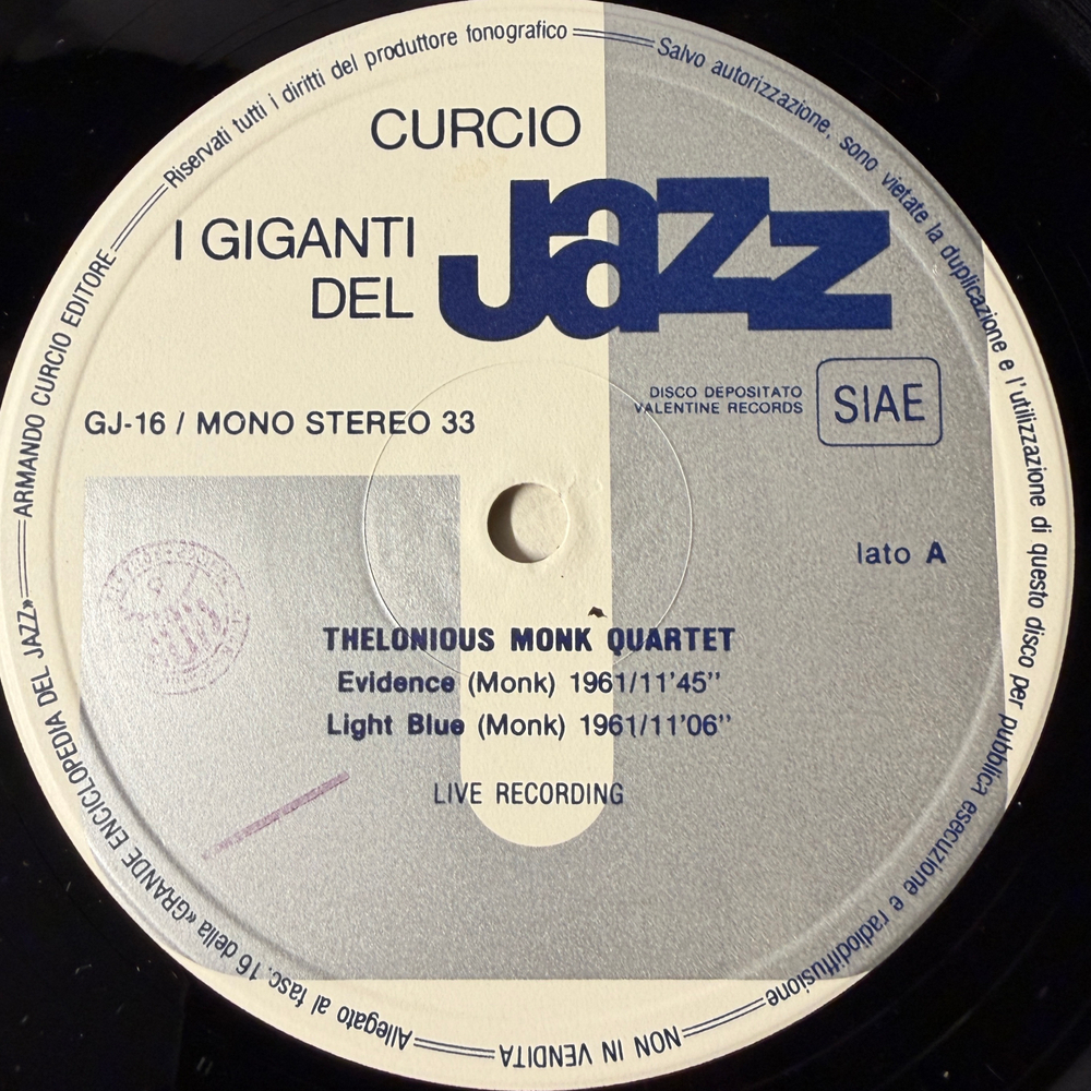 Сборник I Giganti Del Jazz Vol. 16 (Италия 1980г.)
