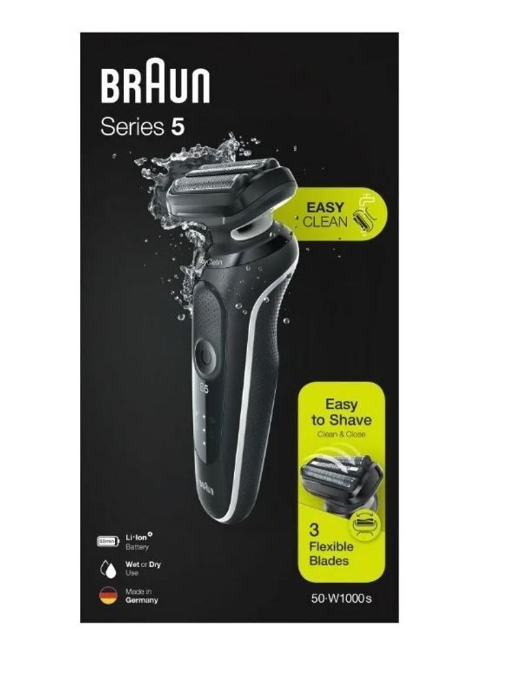 Электробритва Braun 50-W1000s Black/White Электробритва Braun 50-W1000s Black/White