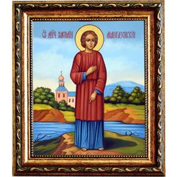 Василий Мангазейский мученик. Икона на холсте.