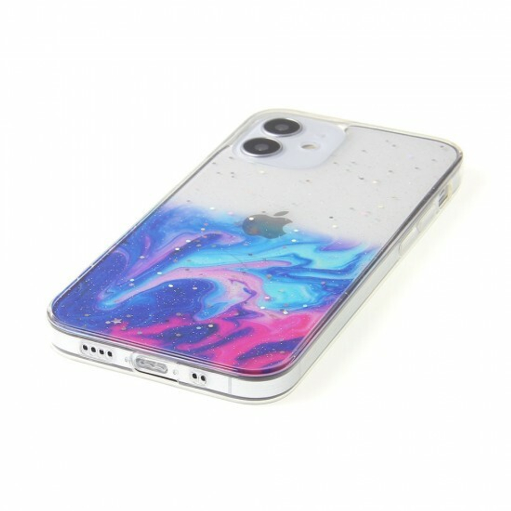 Силиконовый чехол Акварель для iPhone 12 Mini, 011852
