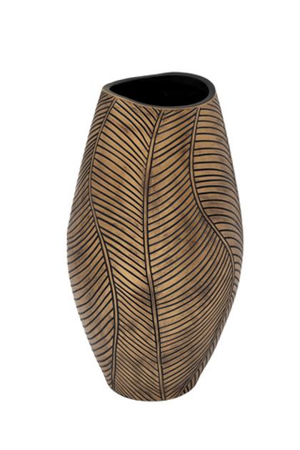 Кашпо d22x40см Garda Decor коричневое с золотом ZS2104-15