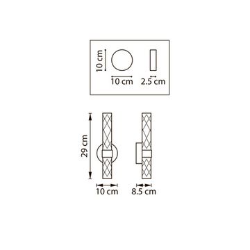 Бра LED 8W 2700-6400K 737652 золото Acrile Lightstar