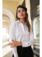 Белая рубашка оверсайз