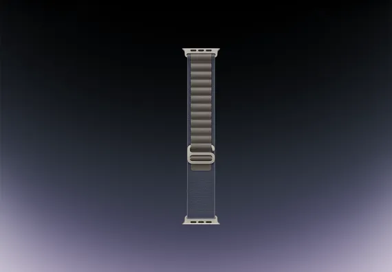 Часы Apple Watch Ultra 2 GPS + Cellular 49 мм, титановый корпус, ремешок Alpine Синего цвета,размер L