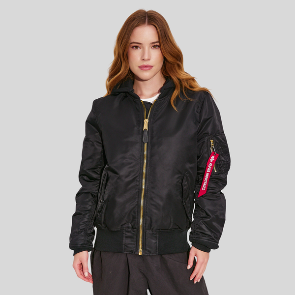 Бомбер Alpha Industries MA-1 Natus W Black (Черный)
