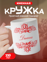 Александра - именная кружка керамическая подарочная