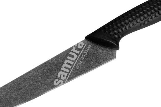 Нож кухонный Samura GOLF Stonewash универсальный 158 мм, SG-0023B/K