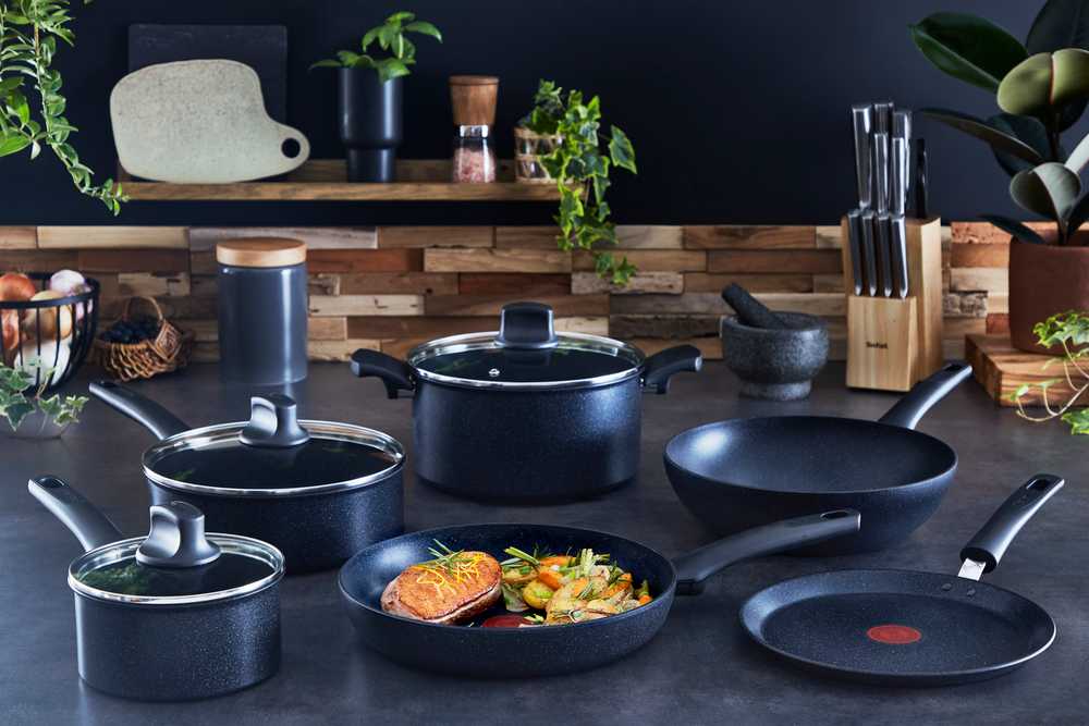 Сковорода Tefal Black Stone 26см G2810572