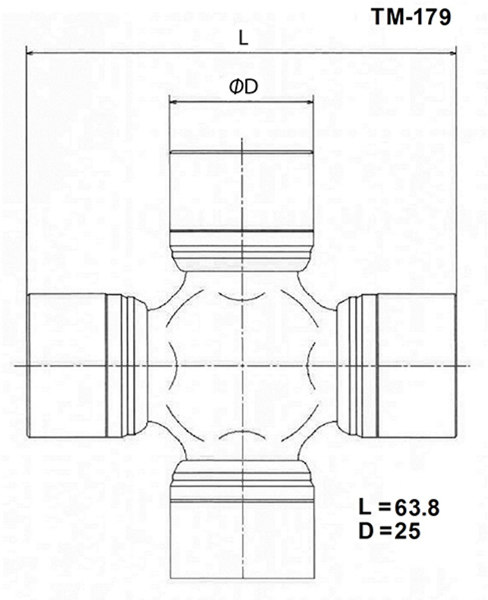 Крестовина карданного вала TOYO TM179