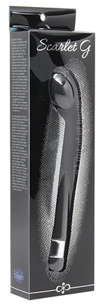 Чёрный G-стимулятор с вибрацией Scarlet G - 21 см. (Цвет: черный)