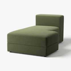 IKEA JÄTTEBO  (ИКЕА ЙЭТТЕБО)  -  Чехол на модуль-шезлонг, правый - Самсала тёмный жёлто-зелёный