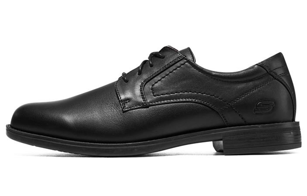 Skechers Casual Leather Shoes Men"s Low top Black