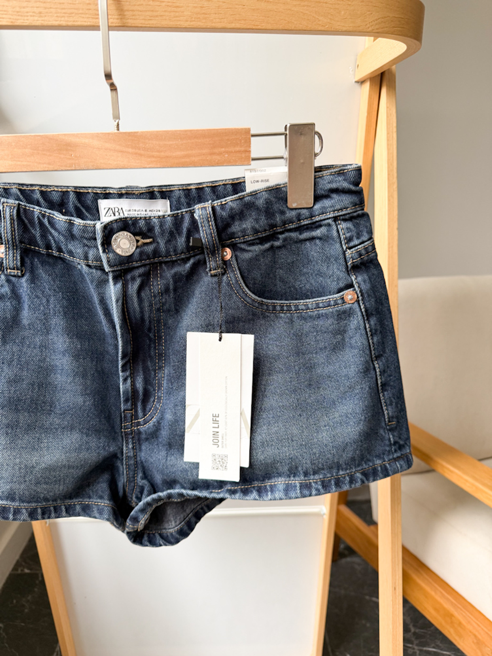 Новые джинсовые шорты Zara, S-М