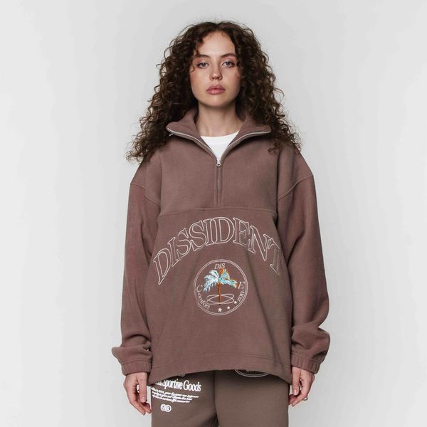 Толстовка флисовая DZ AW24 коричневая - фото 2