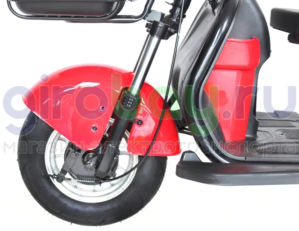 Электроскутер IKINGI SIBTRIKE 1000W (60V/25Ah) - Красный фото №10