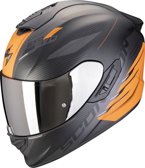 Купить Мотошлем Интеграл Scorpion EXO Exo-1400 Evo 2 Air Luma / Матовый / Черно-оранжевый
