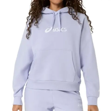 Женская Кофта теннисная Asics Logo Fleece Pullover Hoodie - fresh air