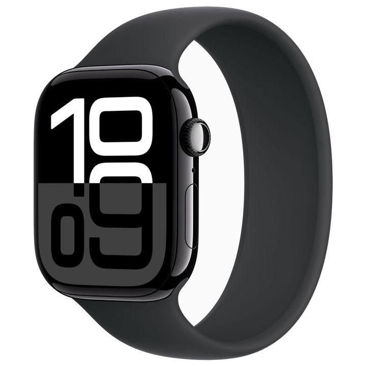 Умные часы Apple Watch Series 10 46мм Jet Black Aluminium Case с Black Sport Band