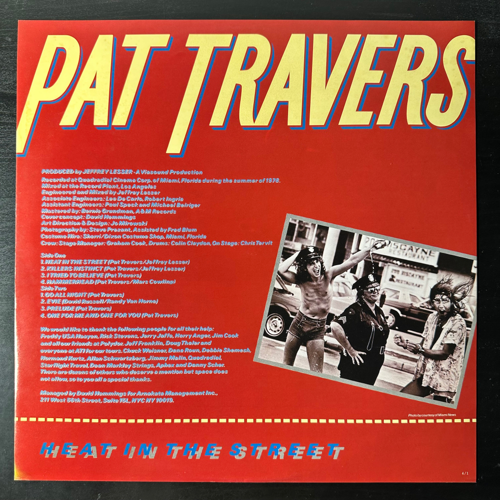 Pat Travers Band ‎– Heat In The Street (Япония 1979г.)