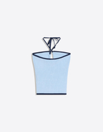 Женский контрастный трикотажный топ-бандо - BERSHKA