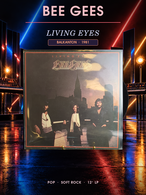 LP Bee Gees – Living Eyes. Виниловая пластинка 12 дюймов. Балкантон Болгария.