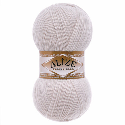 Пряжа Alize (Ализе) Angora Gold / уп.5 мот. по 100 г, 550м, 599 слоновая кость A