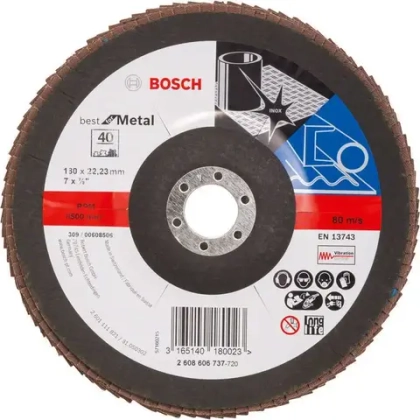 Лепестковый шлифкруг X571, Best for Metal, G40 BOSCH 2608607342