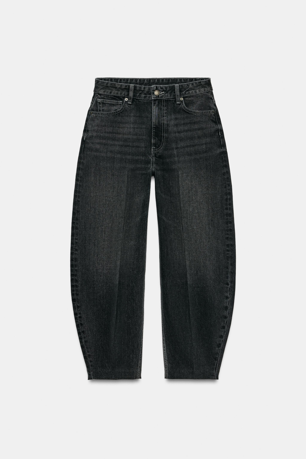 ДЖИНСЫ TAPERED С ВЫСОКОЙ ПОСАДКОЙ — ZW COLLECTION — ZARA