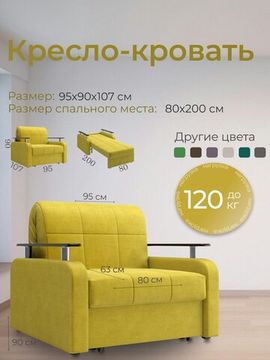 Кресло Денвер 0,8 - Велютто/Velutto  28 оливковый/  коричневая накладка