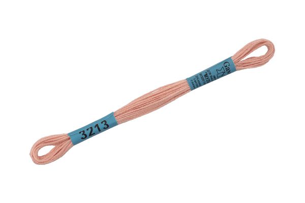 Мулине Gamma 100% хлопок, цв.3213 т.кремовый, 24 мотка по 8 метров, 894739882