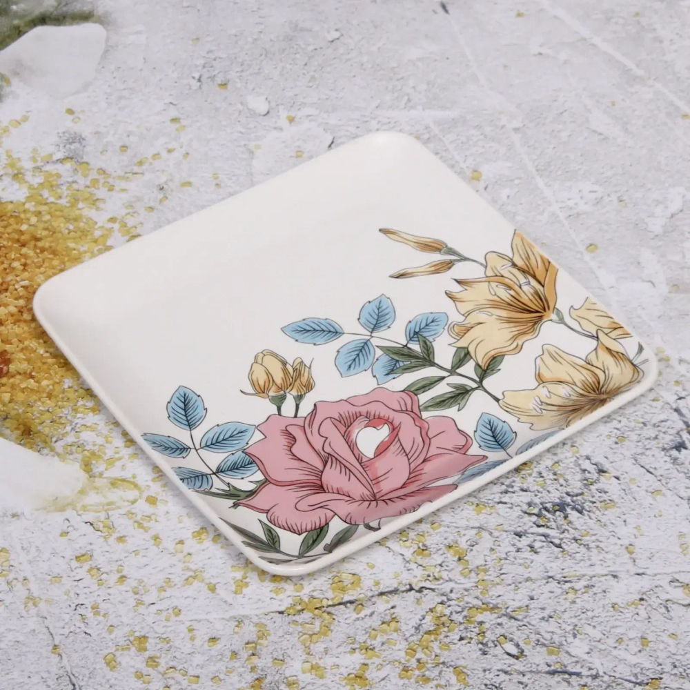 Тарелка керамическая «Flower fantasy» 20*20*2см