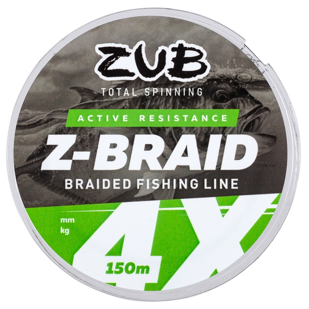 Шнур ZUB Z -BRAID Green 150m 0,12мм