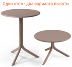 Стол пластиковый обеденный Spritz + Spritz Mini