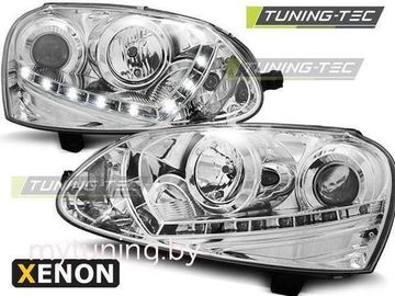 Фары передние XENON CHROME для VW GOLF 5 03-08