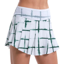 Теннисная юбка Lucky in Love Shibori Wave 14" - team green