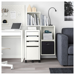IKEA EKET  (ИКЕА ЕКЕТ)  -  Комбинация навесных шкафов - белый 105x35x70 см
